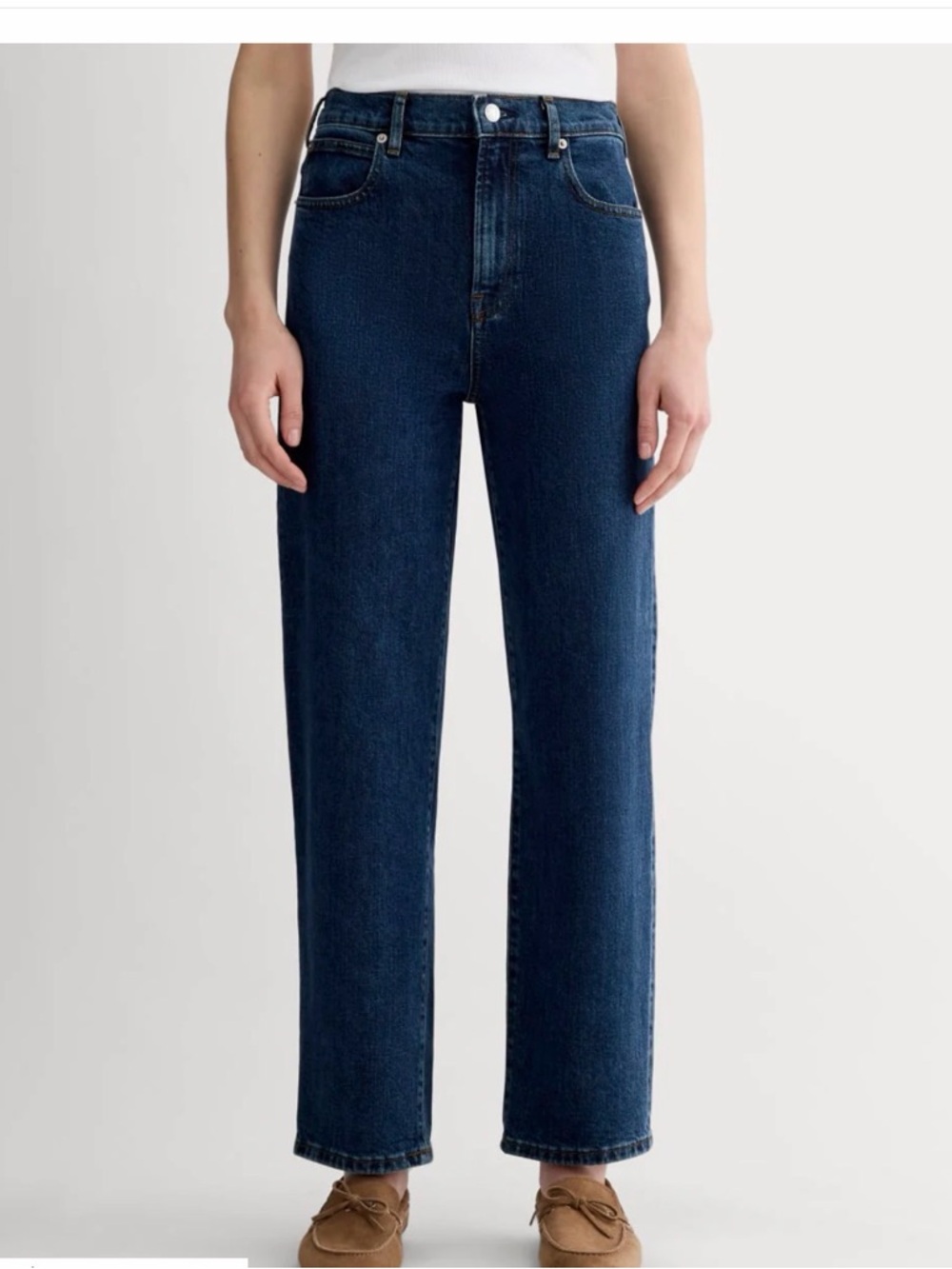 💙 Everlane Way High Jeans - Dark Blue